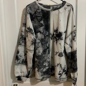 Tie-Dyed thick long sleeve pullover